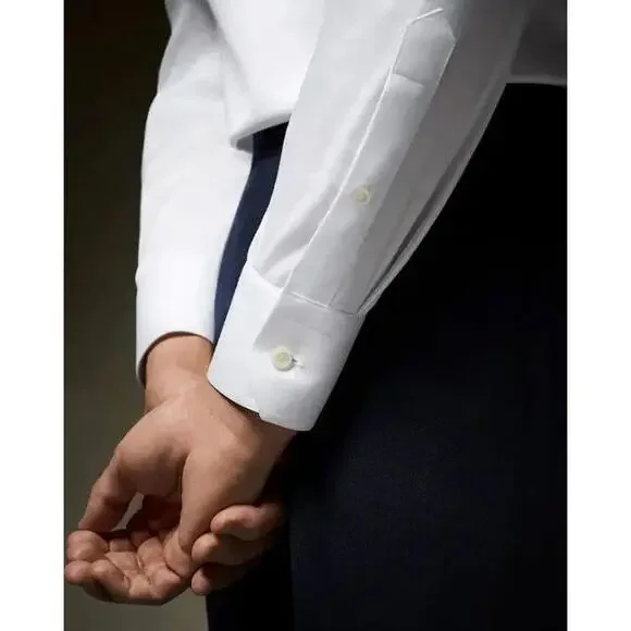 Eton Signature Twill White Dress Shirt- Slim Fit